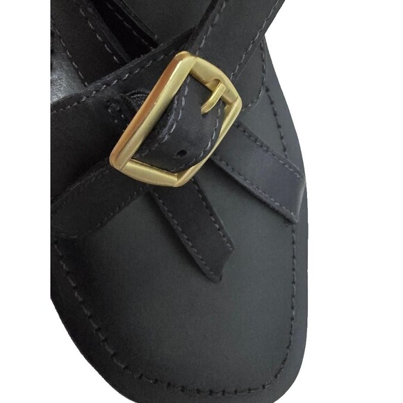 Free People Women's La Risa Black Strappy Sandals Size 10 M/ 40 Leather NIB $128 - Picture 8 of 13